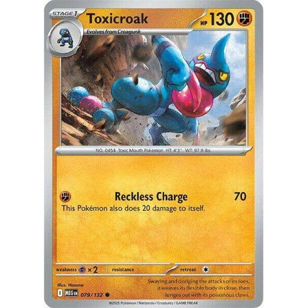 Pokemon ME01: Mega Evolution Common Toxicroak #79