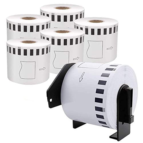 2 DK-2205 Replacement Rolls Compatible w/ Brother w/ Frames 