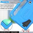 thumbnail image 5 of BMOUO Kids Case for Samsung Galaxy Tab A11 8.7 Inch 2025/A9 8.7" 2023 /Tab A7 Lite 8.7" 2021- with Built-in Screen Protector, Shockproof Samsung Galaxy Tab A11/A9/A7 Lite Case 8.7 Inch - Blue, 5 of 7