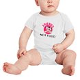 thumbnail image 2 of Friends Not Food Animal Lover Vegan Cute Baby Jumpsuit Unisex, 2 of 5