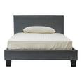 thumbnail image 3 of Furniture of America Ramone Faux Leather Queen Platform Bed in Gray, 3 of 10