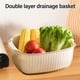 thumbnail image 5 of XWSHYW Aparatos de Utensilios de Cocina. Lavabo Doble de Gran Capacidad, Cesta de Verduras de Cocina, Cesta de Lavado de Platos, Cesta de Colador de Fugas de Agua, Cesta de Drenaje de Frutero, 5 of 6