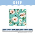 thumbnail image 2 of 14 Inch Wall Clock Battery Operated Square Clock Decorative for Office, Kitchen, Outdoor, Living Room，Daisy Flowers Polka Dot Green Drawing, 2 of 4