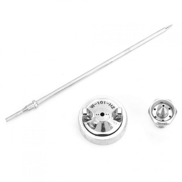 Spray Accessory 3pcs Stainless Aircap Nozzle Needle Tip Accessory Fit For W-101 Pneumatic Spray 1.3mm