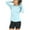 Blue Tops, variant on Htigea Women's UPF 50 Hoodies Full Zip UV Sun Protection Shirts Lightweight Rash Guard Long Sleeve Tops Blue S