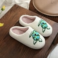thumbnail image 3 of Slippers for Women Men Cozy Plush Cute Slip on House Shoes Indoor Outdoor Home Slides for Halloween Christmas, 3 of 4