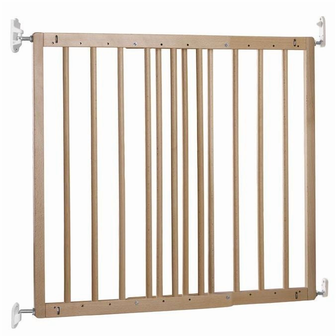 BabyDan MultiDan Wall Mount 23.9-40.1 Inch Doorway Safety Baby Gate, Beechwood