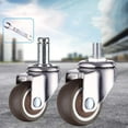 thumbnail image 6 of Gamvdout Replacement Chair Caster Wheels 2'' Swivel Caster with Plug-in Stem Quiet Smooth Rolling Casters for Hardwood Carpet Tile Floors Set of 5 I, 6 of 7