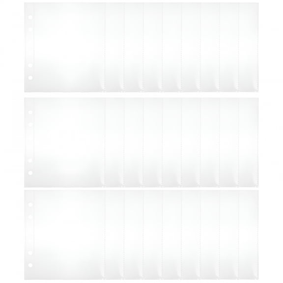 CCOCC Scrapbook Binder Pages Protectors Photo Albums for 8x10 Photos PVC 50 Pcs