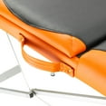 thumbnail image 3 of 3 Sections Folding Portable Aluminum Foot Beauty Massage Table 60CM Wide Black & Orange, 3 of 24