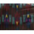 thumbnail image 4 of oneOone Georgette Viscose Fabric Stripe Ikat Decor Fabric Printed BTY 42 Inch Wide, 4 of 4