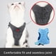 thumbnail image 3 of Greeniant Cuerda de tracción Duradero Profesional A prueba de escape Pequeño gato Cinturón Ligero Correa Elástico Chaleco para mascotas Suministros para gatos Gris M, 3 of 6