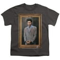 thumbnail image 2 of Seinfeld Kramer Portrait Kids T Shirt (Medium) for Youth Toddler Boys and Girls, Charcoal, 2 of 5