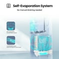 thumbnail image 3 of Hisense 8,000 BTU Portable Air Conditioner 350 sq ft. Extended Reach Cooling, Built-in Twin Hoses, Inverter Technology, Self-Evaporation System, All-Season Comfort, ConnectLife App (WAPI0825UW1D), 3 of 15
