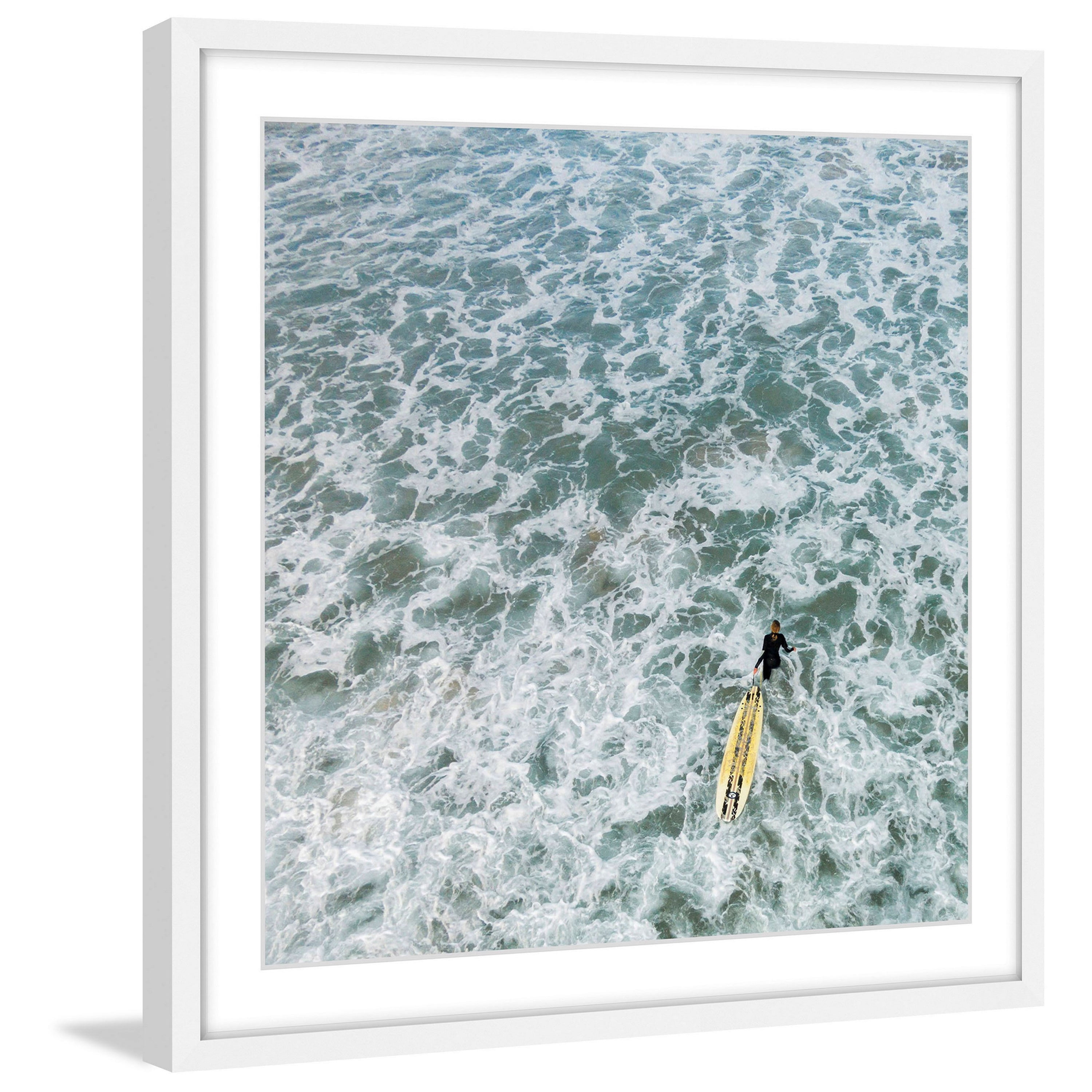 Marmont Hill "Choppy Waters" by Karolis Janulis Framed Painting Print