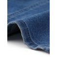 thumbnail image 5 of INSPIRE CHIC Denim Vest Top for Women Sleeveless V Neck Button Down Cropped Jean Waistcoat S Blue, 5 of 6
