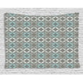 thumbnail image 1 of Grey and Blue Tapestry, Retro Styled Abstract Overlapping Circles with Color Details, Wall Hanging for Bedroom Living Room Dorm Decor, 60W X 40L Inches, Grey Pale Blue Pale Grey, by Ambesonne, 1 of 2