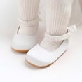 thumbnail image 3 of Fozruso Princess Shoes for Girls,Sizes 5 Toddler,Baby Girls First Walking Sandals Soft Sole Shoes With Pearl For Fall Dance, 3 of 7