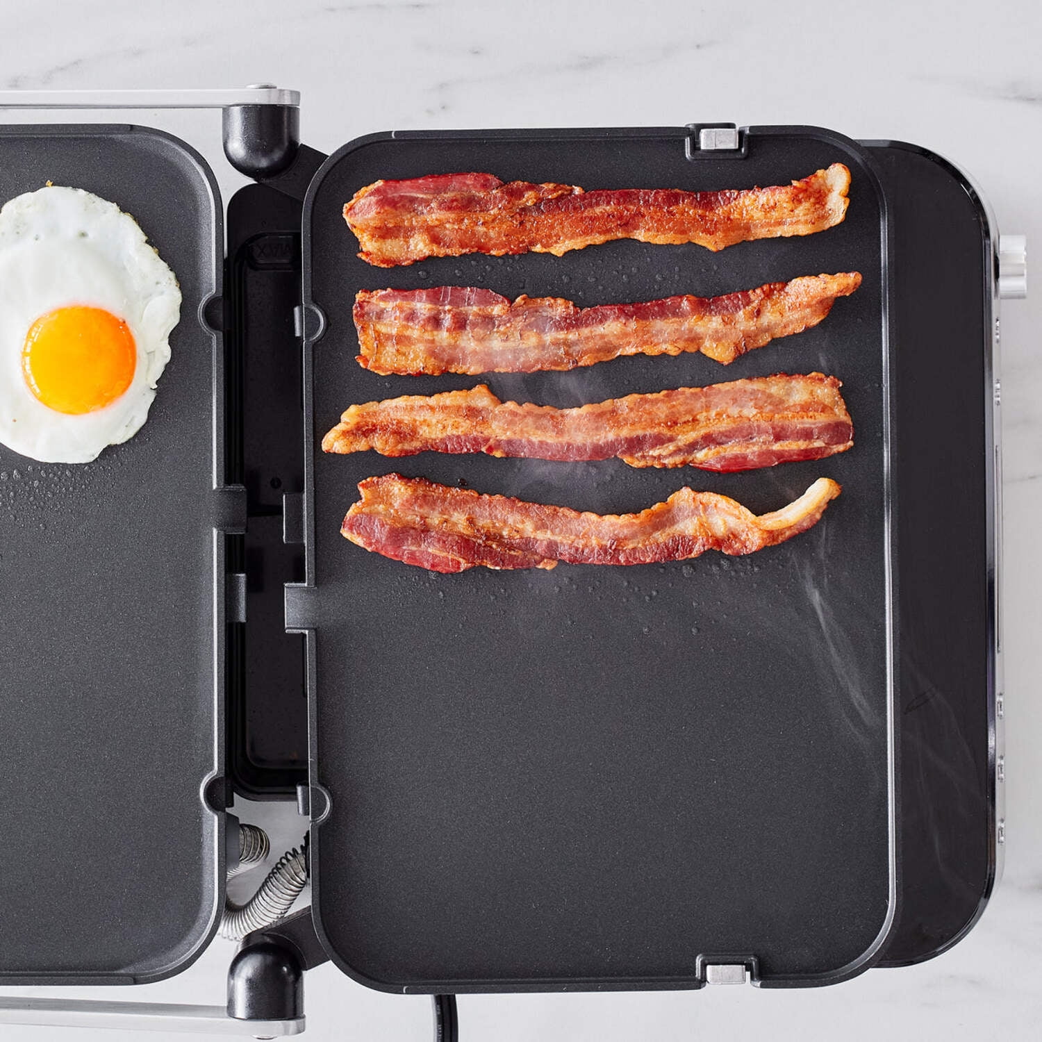 GreenPan Ceramic Nonstick 7-in-1 Grill, Griddle & Waffle Maker | Stainless Steel
