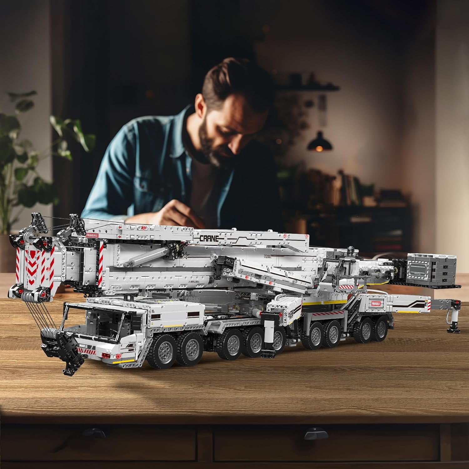 Mould King 17007 LTM11200 Technology Crane Building Set Heavy Crane Truck Building Block Kits