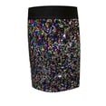thumbnail image 6 of SGMVNU Girl's Sequins Skirts Sparkly Shiny Straight Fit Short Skirt with Elastic Waistband Performance Party Outfit, Multicolour, One Size, 6 of 6