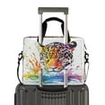 thumbnail image 2 of Laptop Bag Laptop Briefcase 15.7 x 3 x 11.8 Inches Laptop Bag Briefcases Laptop Storage Travel Laptop Bag Work Laptop Bag Rainbow Watercolor Leopard, 2 of 8