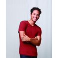 thumbnail image 2 of Hanes Mens Elevated Tee, L, Carmine Red Triblend, 2 of 3