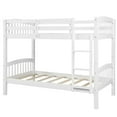 thumbnail image 6 of White Twin Over Twin Bunk Bed with Ladder, 6 of 8
