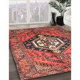 thumbnail image 3 of Ahgly Company Machine Washable Indoor Round Traditional Rust Pink Area Rugs, 3' Round, 3 of 7