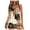 Yellow, variant on Plus Size Tankini Bathing Suits for Women Tummy Control Flowy Swimsuits Two Piece Athletic Swimwear Long Torso Tank Top with Sports Bra and Boyshorts S-5XL