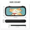 thumbnail image 4 of Cute Cat Eating (2), Carrying Case For Nintendo Switch & OLED Version, Eva Lightweight Shockproof Protective Pouch Case for Game Console & Accessories with 10 Game Card Slot & Wristband, Black, 4 of 6