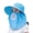 Blue, variant on Yesbay Fishing Hat Breathable Foldable Outdoor Supplies UV Sun Protection Fishing Wide Brim Hat for Picnic