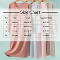 thumbnail image 3 of Tnhcen Women's Cotton Button Crew Neck Sleep Dress - Built-in Bra Long Sleeve Loungewear Loose Fit Basic Home Dress for Women M-2XL Sizes Soft Casual Pajama Gown for Bedtime & Daily Wear, 3 of 5
