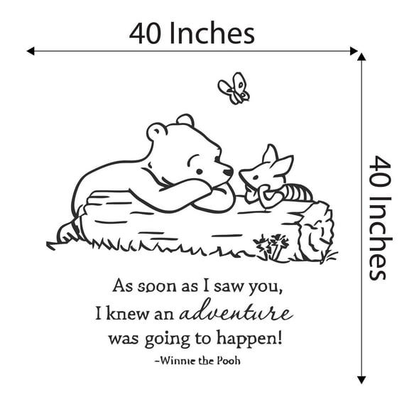 Children Someone Amazing Comes Along Loving Quote Wall Decal Decoration Cute Tiger Cartoon Character Bear Friend Happy Lasts Years and Easily Removable - Size: 30 In(W) x 21 In(H)