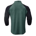thumbnail image 4 of gbyLJF Men's Quarter Zip Sweatshirt Lightweight Long Sleeved High Neck Top Color Matching Half Open Pullover Shirts, 4 of 7