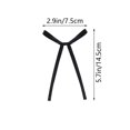 thumbnail image 2 of Adornos para cupcakes AMABAZR Bowknot Ribbons Coquette, 20 unidades, color negro, 2 of 3