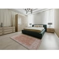 thumbnail image 5 of Ahgly Company Machine Washable Indoor Round Industrial Modern Khaki Rose Pink Area Rugs, 7' Round, 5 of 7