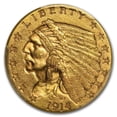 thumbnail image 2 of 1914 $2.50 Indian Gold Quarter Eagle MS-61 PCGS, 2 of 3