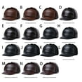 thumbnail image 4 of Winter Caps Leather Middle Old Aged Fleece Lining Warm Earmuffs Headgear Vintage Style Thermal Hat Outdoor Walking Daily Wear Dark brown L{55-56}, 4 of 9