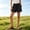 Black, variant on Women's High Waisted Linen Blend Shorts, Flowy Elastic Waist with Pockets for Tummy Control, Summer Casual Beach Lounge Wear Black L