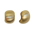 thumbnail image 5 of Faty-T Half Ball Stud Earrings for Women Gold Ball Earring Mattle Gold Plated Brushed Button Earrings for Women Fashion Vintage Drop Round Ball Earrings, 5 of 5