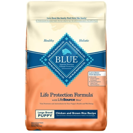 Blue Buffalo Life Protection Formula Large Breed Puppies Dry Dog Food, Chicken and Brown Rice Recipe,
