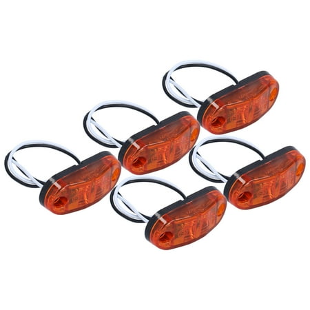 

Mavis Laven 5 Pcs Trailer Marker Lights Durable Anticorrosion Good Tightness LED Car Truck Trailer For Clearance Lamp Trailer Marker Lights Marine Trailer Lights
