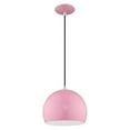 thumbnail image 2 of Livex Lighting  1-Light Mini Pendant, 41181 Shiny Pink Polished, 2 of 8