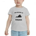 thumbnail image 2 of I'm A Big Deal in Virginia Cute Toddler T Shirts for Boys Girls (Gray, 3T), 2 of 5