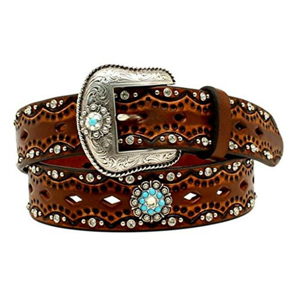 Ariat - Ariat A1521002-XL 1.5 in. Womens Diamond Concho Turquoise Stone ...