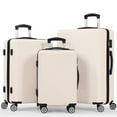 thumbnail image 1 of Sunbee Ensemble de Valises 3 Pcs Ensemble de Bagages Bagage Cabine Valise Rigide avec Cadenas TSA Roues Pivotantes, 1 of 6