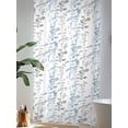 thumbnail image 4 of Sheer Curtains 108 Inches Long, Light Blue Grey Botanical Semi Sheer Curtains Light Filtering Window Treatment, Spring Floral Summer Farmhouse Privacy Voile Drapes for Living Room 52x108 Inch, 4 of 7