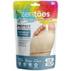 ZenToes Fabric Metatarsal Sleeve with Sole Cushion Gel Pads Set of 4 (Beige, Medium)
