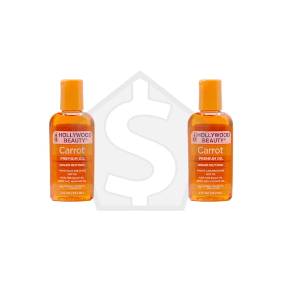 Lot de 2 - Huile de Carotte Beauté HOLLYWOOD - 2 Oz